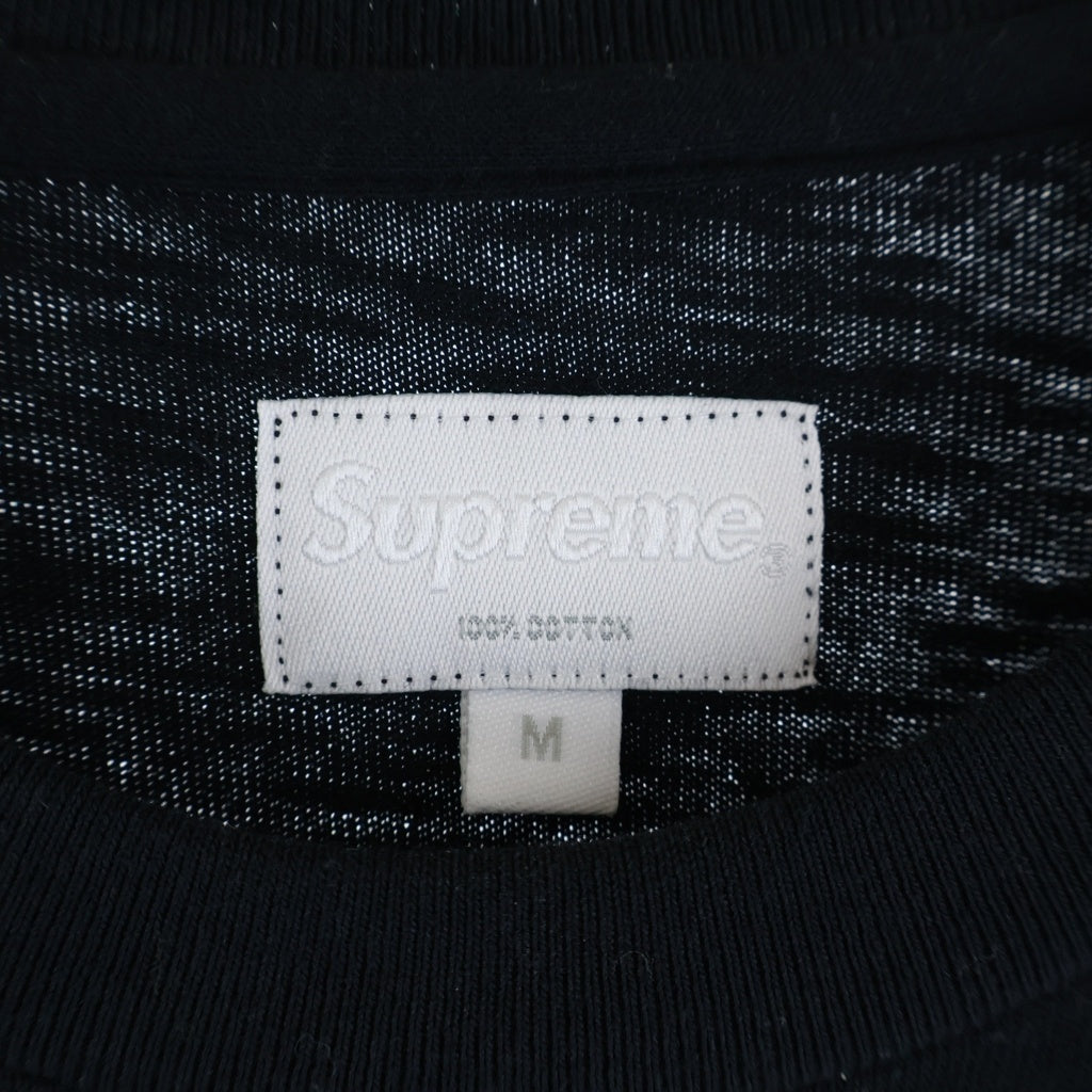 SUPREME(シュプリーム) 17AW Meatallic L/S Top メタリックロゴ 長袖Tシャツ カットソー ブラック