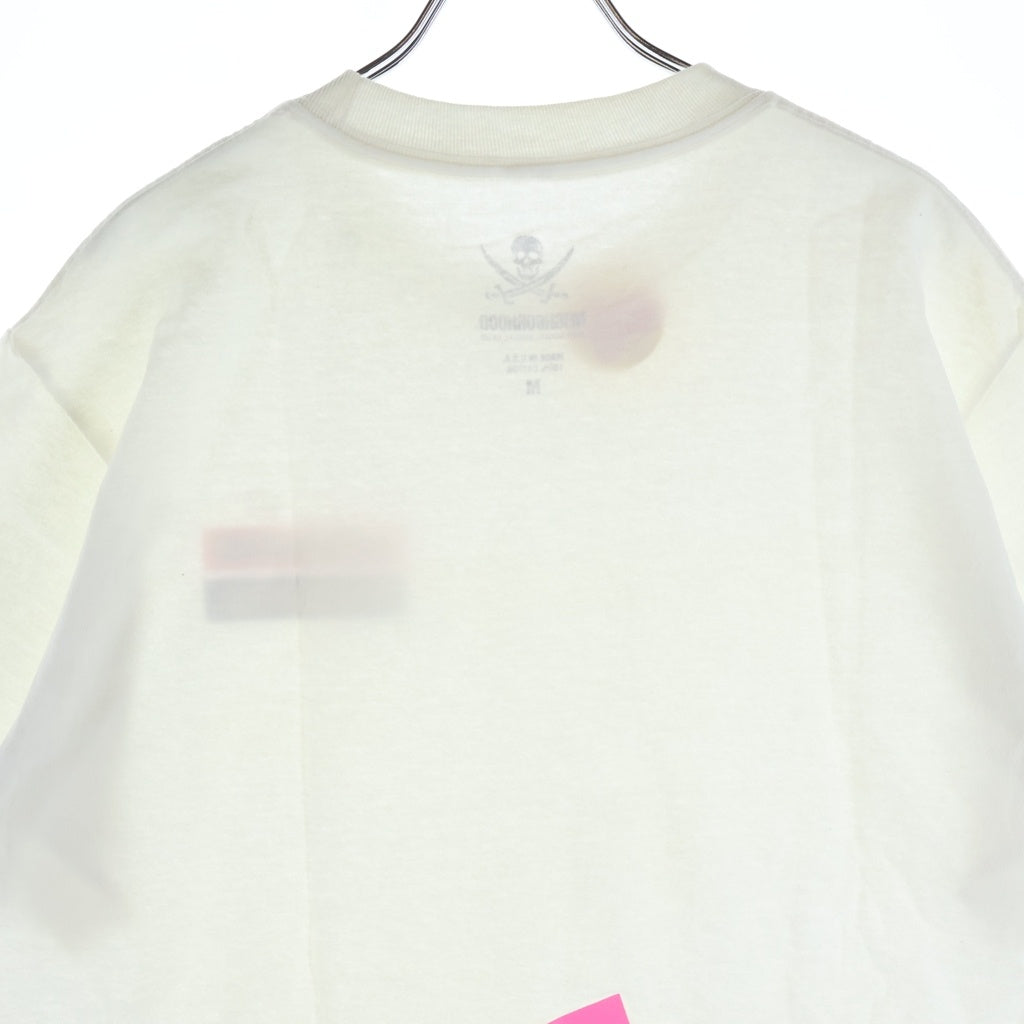 ANTI SOCIAL SOCIAL CLUB(アンチソーシャルソーシャルクラブ) ×NEIGHBORHOOD ネイバーフッド バーロゴプリント 半袖Tシャツ カットソー ホワイト 192GEASN-STM01S