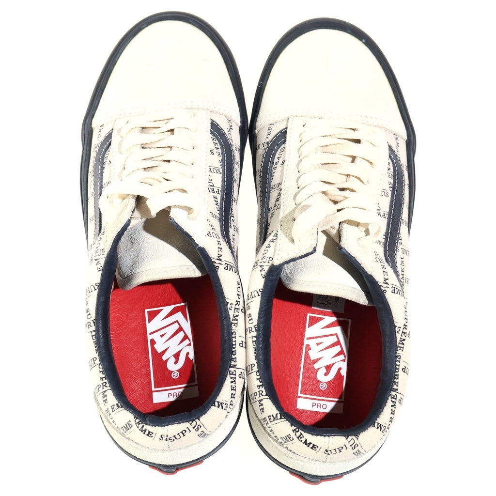 SUPREME(シュプリーム) ×VANS OLD SKOOL ×バンズ オールドスクール ホワイト US9/27cm VN0A45JC2YV