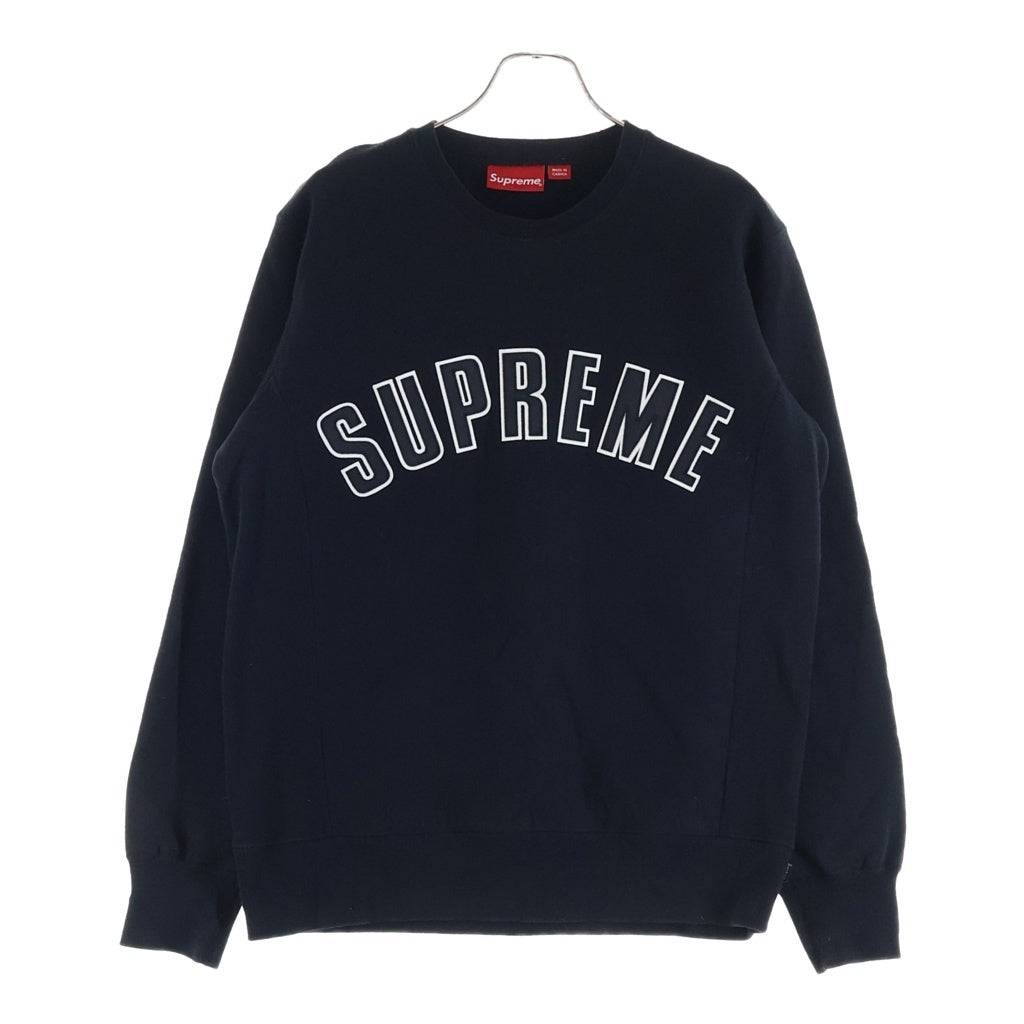 SUPREME(シュプリーム) 15AW Arc Logo Crewneck アーチロゴ スウェットクルーネックシャツ トレーナー ブラック