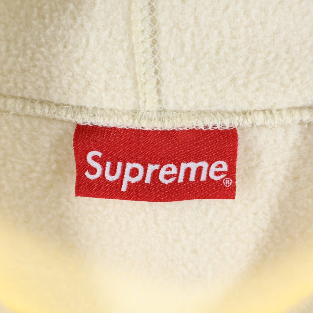 SUPREME(シュプリーム) 18AW Polartec Hooded Sweatshirt ポーラテック アーチロゴ フリース プルオーバーパーカー アイボリー