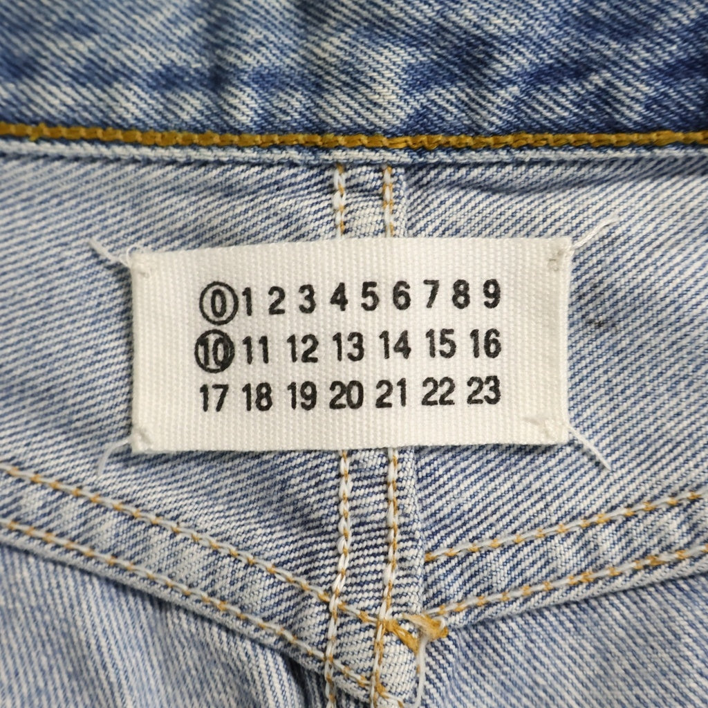 Maison Margiela(メゾンマルジェラ) 0 10 アーティザナルペイント加工デニムパンツ ブラック