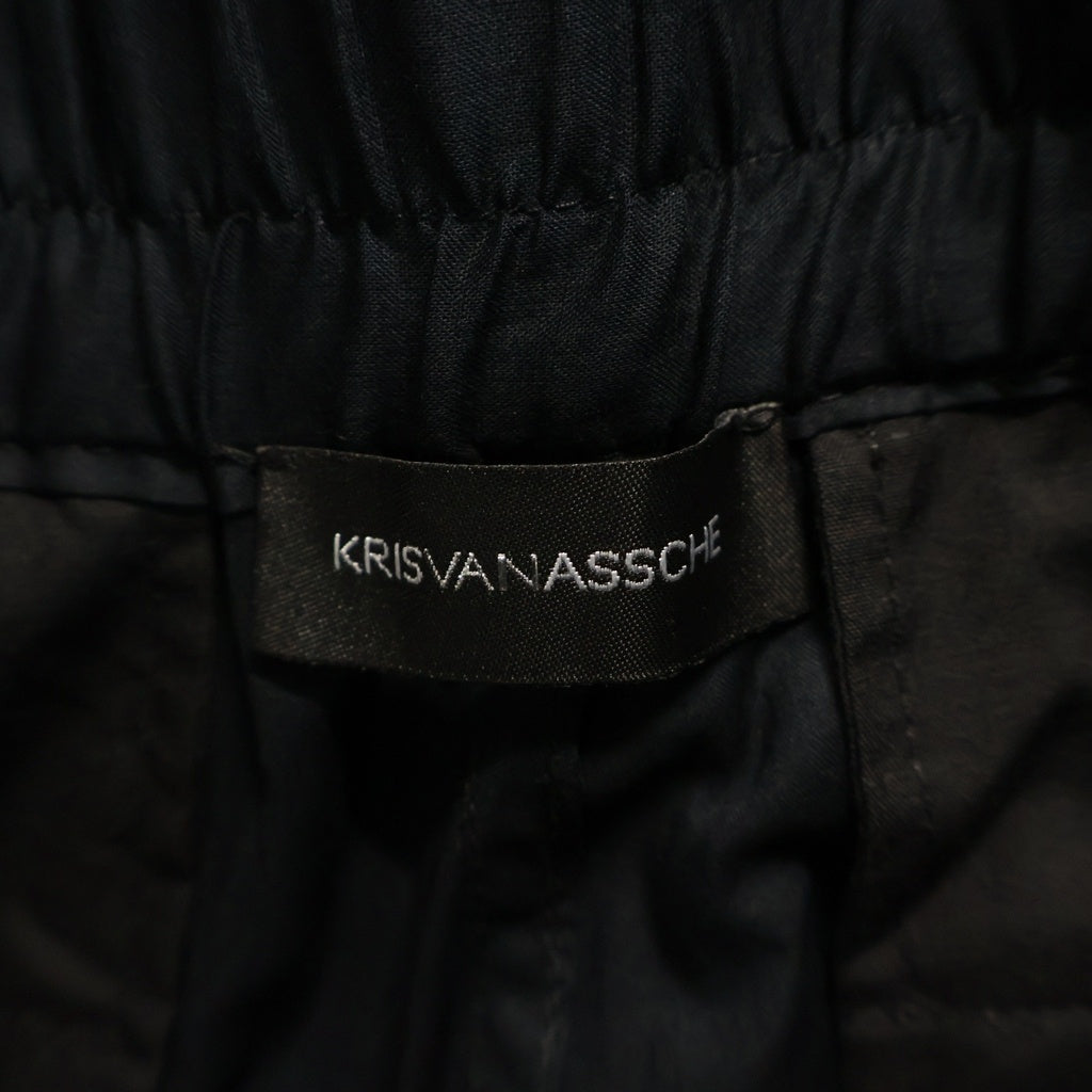 KRIS VAN ASSCHE(クリス ヴァン アッシュ) イージー フレアカーゴスラックス ブラック 101KV-PA09