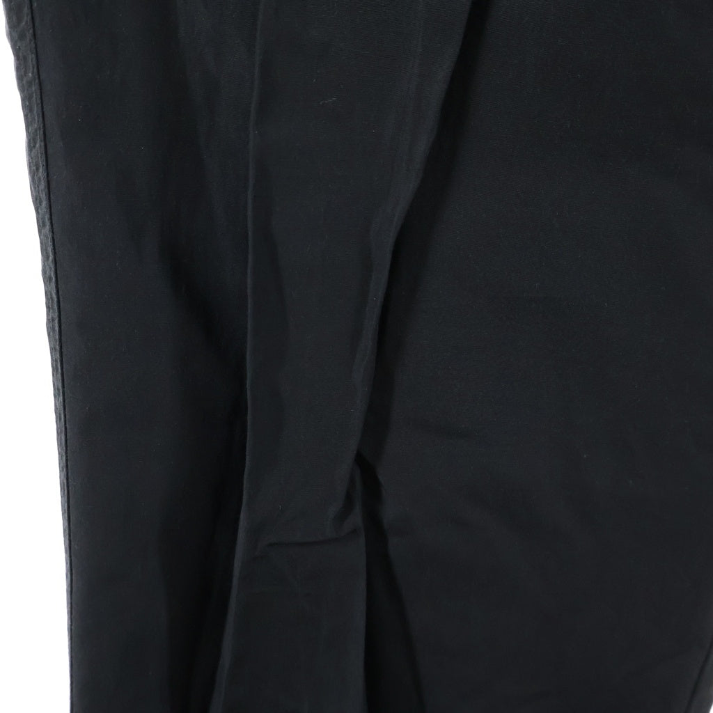 Rick Owens(リックオウエンス) レーヨン混合 ミリタリーベイカーパンツ ブラック RU3352