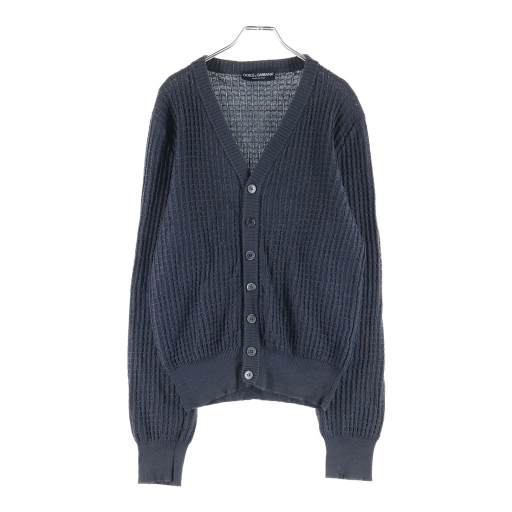DOLCE & GABBANA(ドルチェアンドガッバーナ) リブニット カーディガン グレー GHC37K F49A8