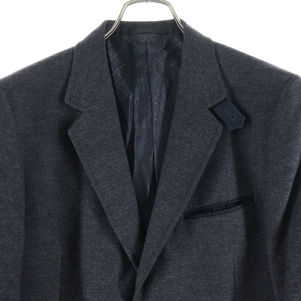 GUCCI(グッチ) 00S エルボーパッチ/カーゴポケット ウールシングルテーラードジャケット グレー 18UBF0