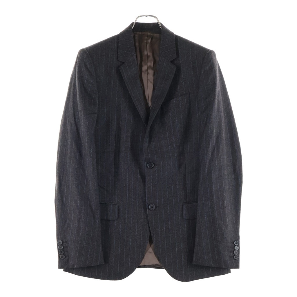 Alexander McQueen(アレキサンダーマックイーン) ストライプ柄 シングルテーラードジャケット ブラウン 145158 QS576