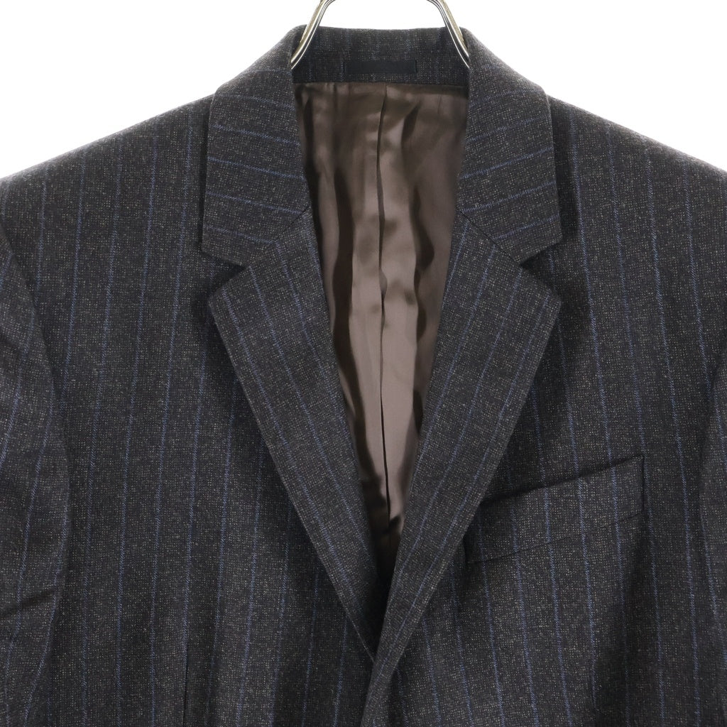 Alexander McQueen(アレキサンダーマックイーン) ストライプ柄 シングルテーラードジャケット ブラウン 145158 QS576