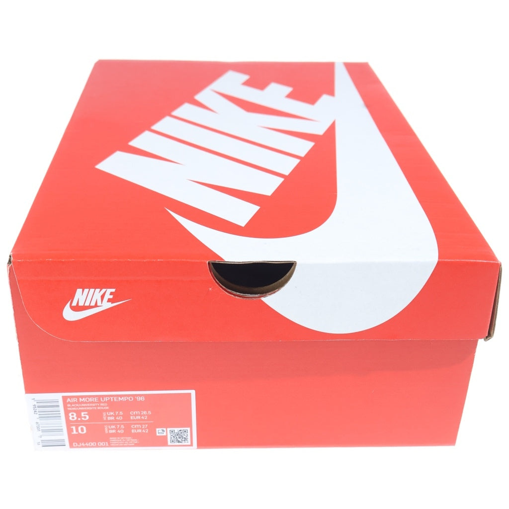 NIKE(ナイキ) AIR MORE UPTEMPO 96 DJ4400-001 エアモアアップテンポ ハイカットスニーカー ブラック/レッド US8.5/26.5cm