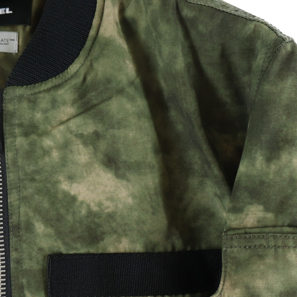 DIESEL(ディーゼル) W-NOVELS VESTE 3M THINSULATE カモフラージュ柄 ボンバージャケット アウター グリーン/ブラック