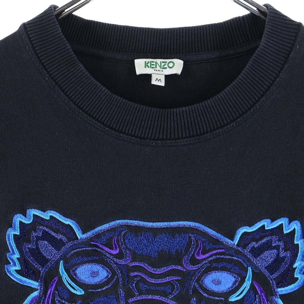 KENZO(ケンゾー) 18AW Tiger Sweatshirt タイガー刺繍ロゴ スウェットシャツ トレーナー ブラック F865SW0014XV