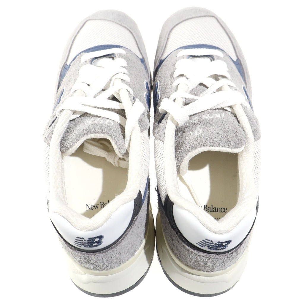 New Balance(ニューバランス) ヌバック/メッシュローカットスニーカー グレー US9.5/27.5cm U998TA