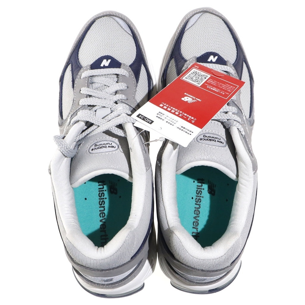 New Balance(ニューバランス) ヌバック/メッシュローカットスニーカー グレー US9.5/27.5cm M2002RTH