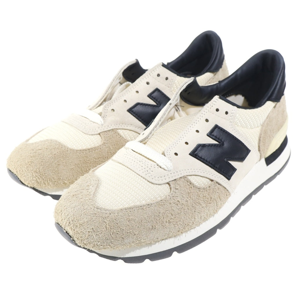 New Balance(ニューバランス) ヌバック/メッシュローカットスニーカーベージュ US9.5/27.5cm M990AD1