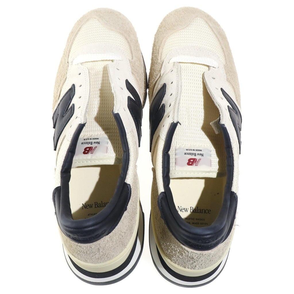 New Balance(ニューバランス) ヌバック/メッシュローカットスニーカーベージュ US9.5/27.5cm M990AD1