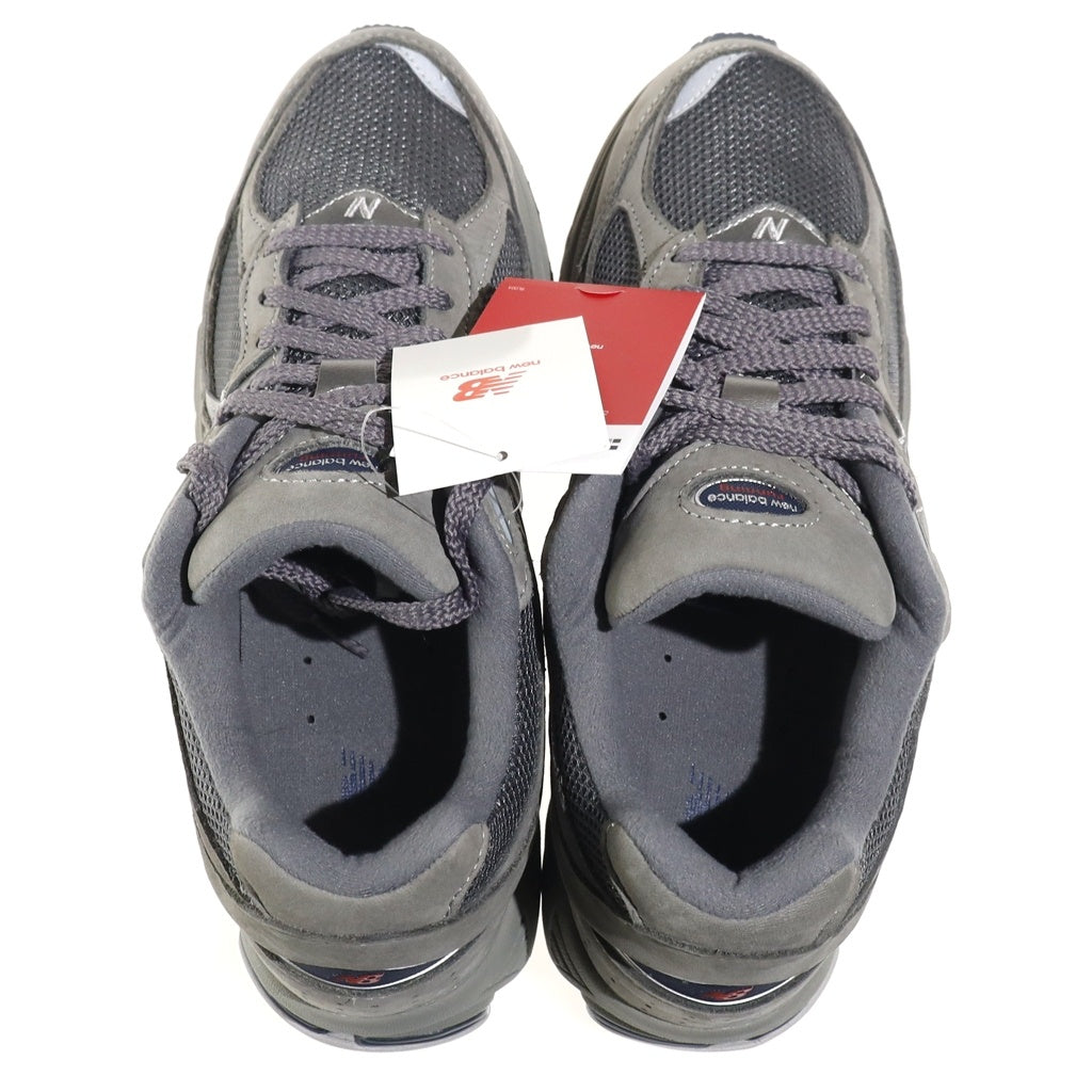 New Balance(ニューバランス) ヌバック/メッシュローカットスニーカー グレー US9.5/27.5cm ML2002RA