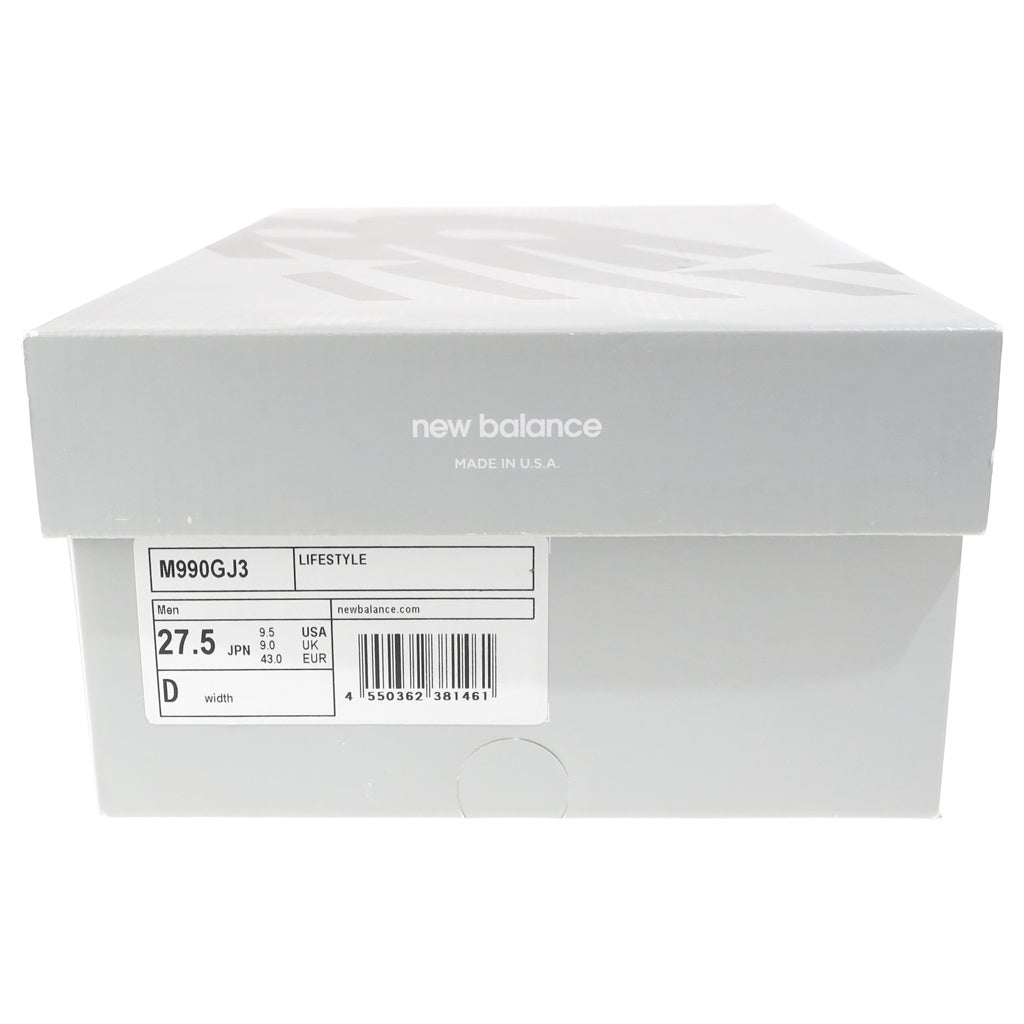 New Balance(ニューバランス) メッシュローカットスニーカー グレー US9.5/27.5cm M990GJ3
