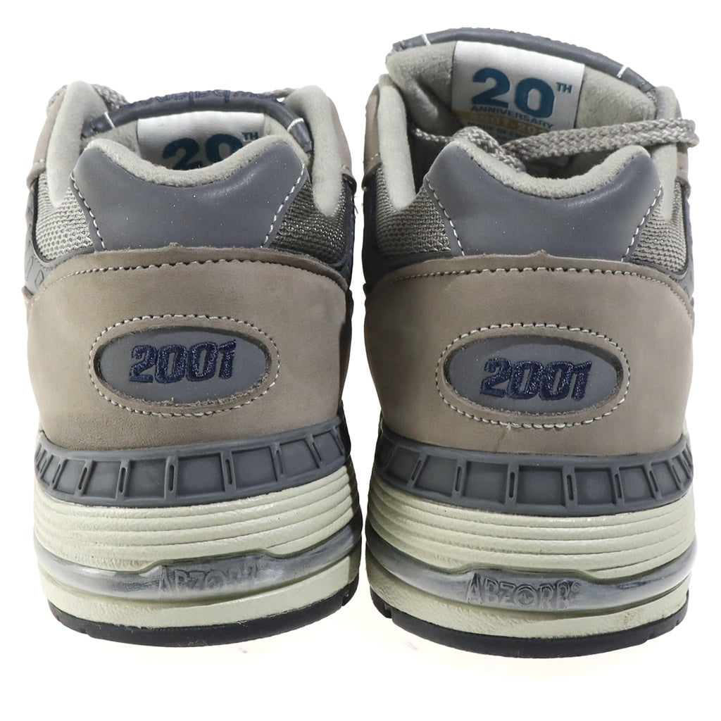 New Balance(ニューバランス) 20TH Anniversary 20周年記念 ヌバック/メッシュローカットスニーカー ベージュ/グレー US9.5/27.5cm M991ANI