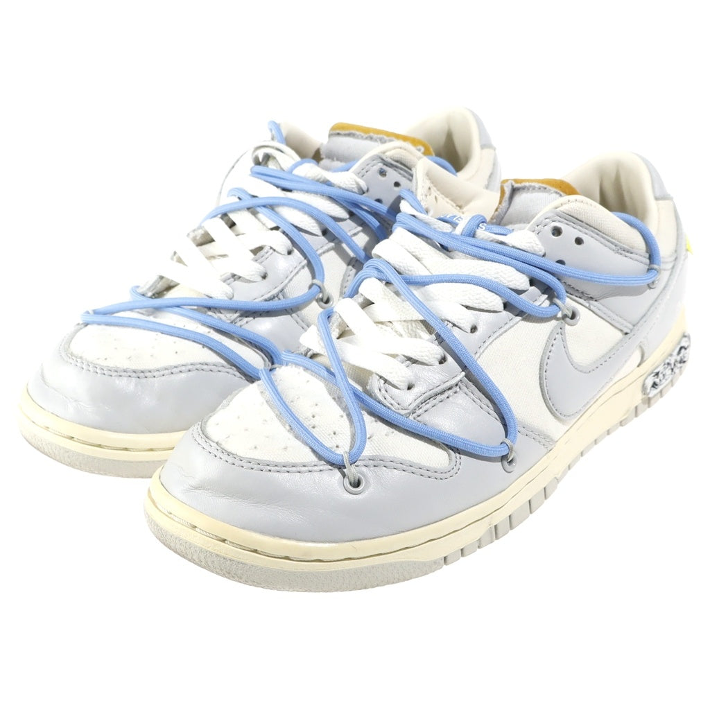 NIKE(ナイキ) ×OFF-WHITE DUNK LOW 1 OF 50 オフホワイト ダンク 49 ローカットスニーカー グレー/ホワイト US9/27cm DM1602-123
