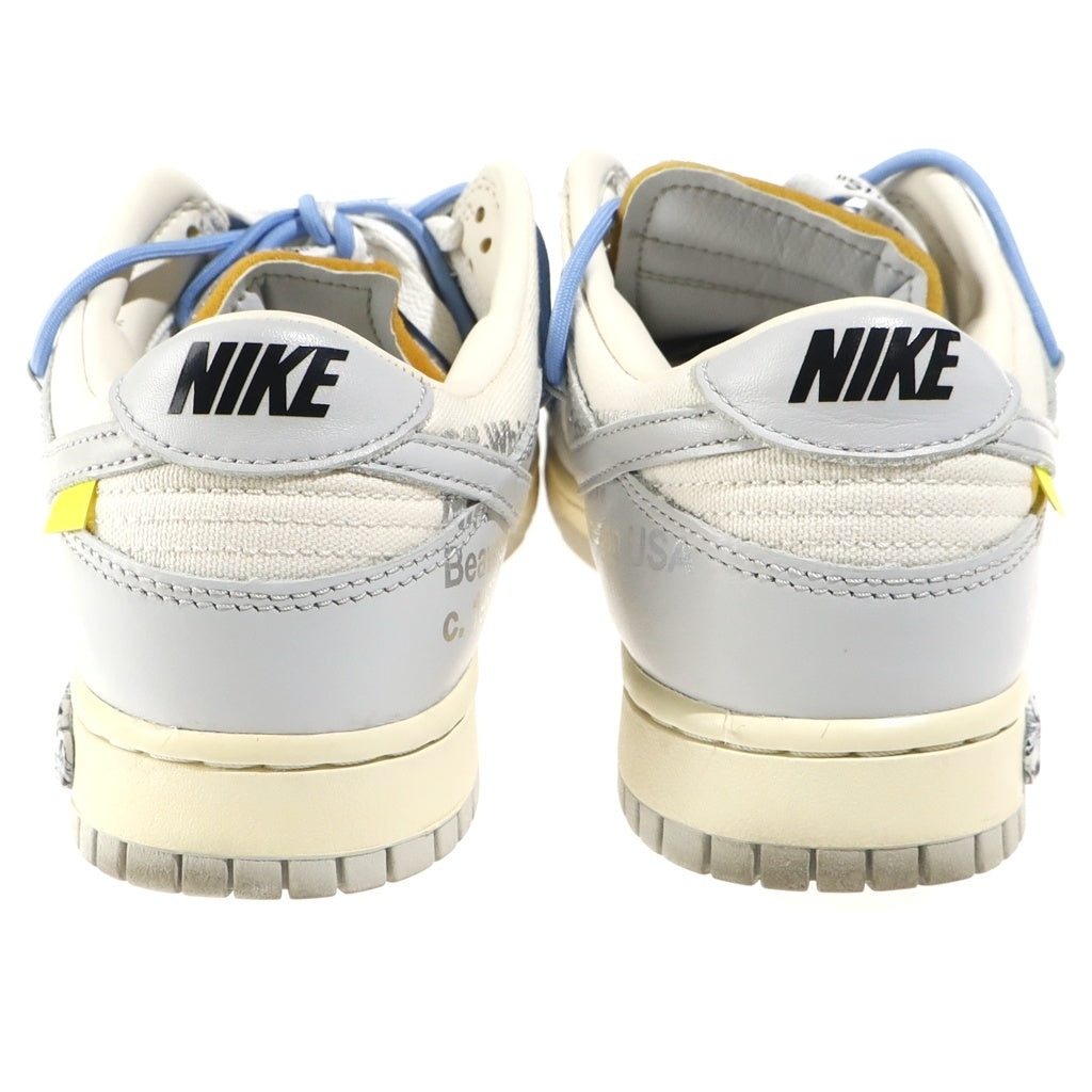 NIKE(ナイキ) ×OFF-WHITE DUNK LOW 1 OF 50 オフホワイト ダンク 49 ローカットスニーカー グレー/ホワイト US9/27cm DM1602-123