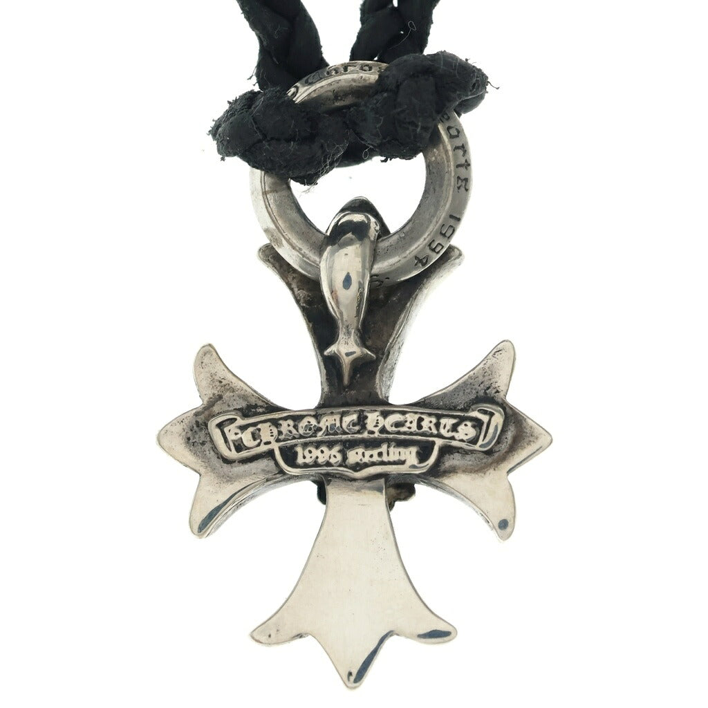 CHROME HEARTS(クロムハーツ) DBL CH PRS ダブル CHプラス ペンダントトップWレザーブレイド シルバー