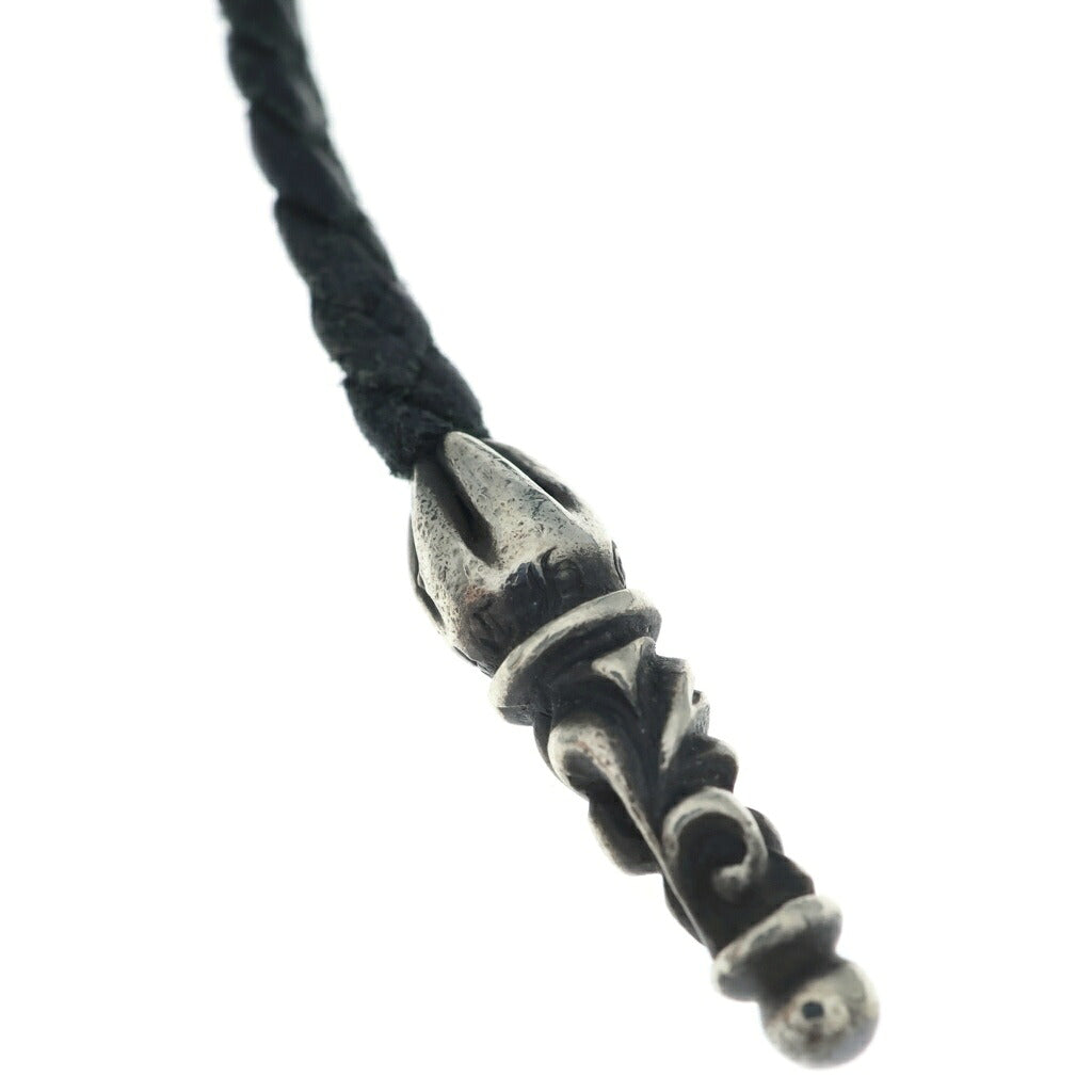 CHROME HEARTS(クロムハーツ) DBL CH PRS ダブル CHプラス ペンダントトップWレザーブレイド シルバー