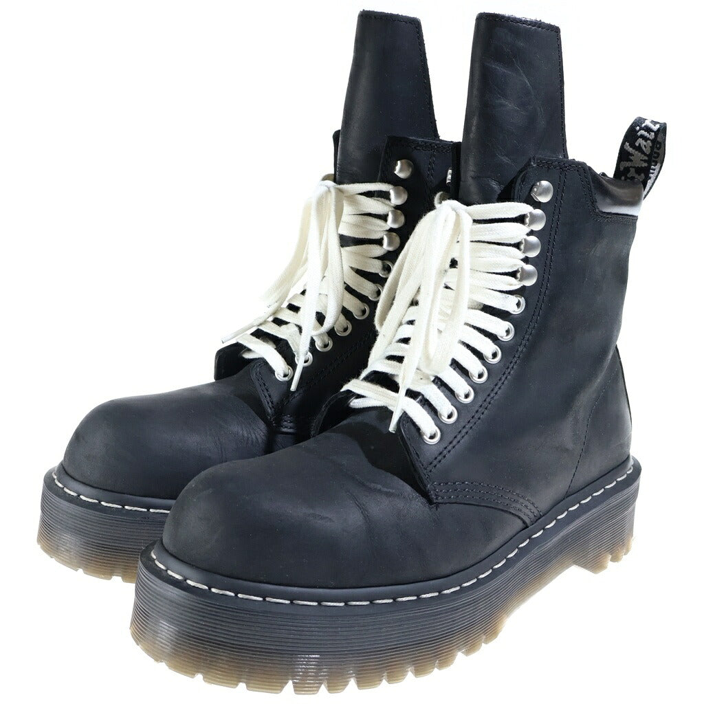 Rick Owens(リックオウエンス) 25AW ×Dr.Martens QUAD SOLE STEEL TOE BOOT ドクターマーチン クアッドソール スチールトゥーブーツ ブラック DM02E68139001