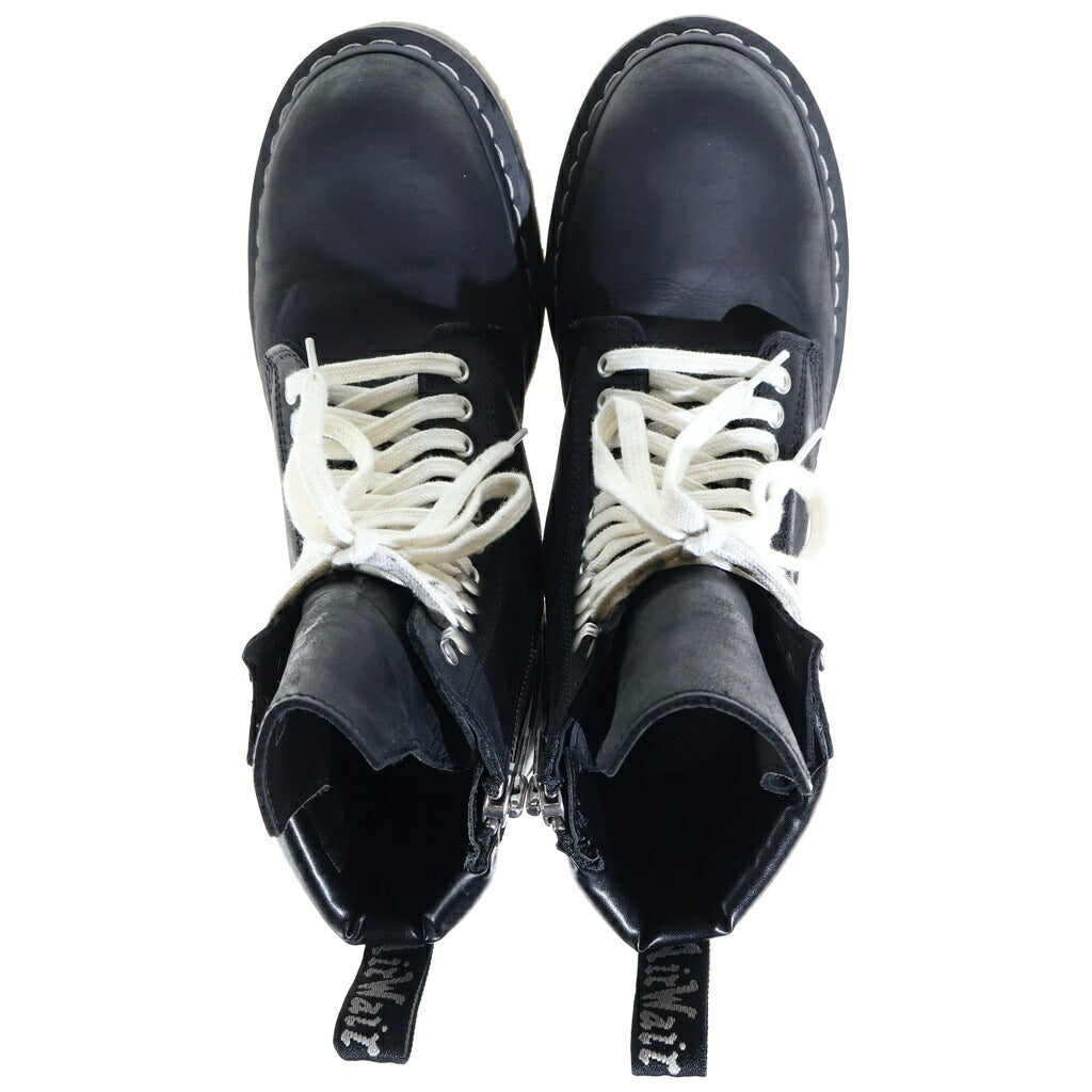 Rick Owens(リックオウエンス) 25AW ×Dr.Martens QUAD SOLE STEEL TOE BOOT ドクターマーチン クアッドソール スチールトゥーブーツ ブラック DM02E68139001