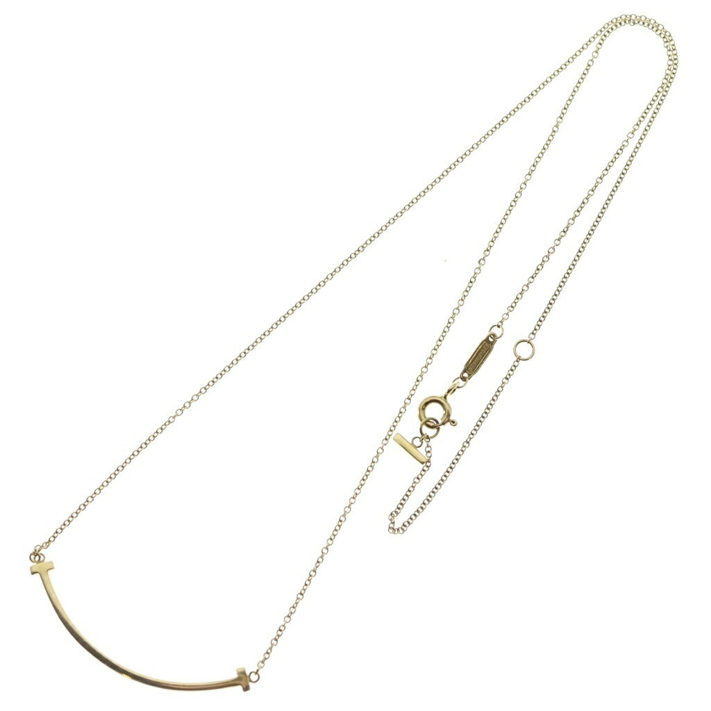 TIFFANY & Co.(ティファニー) Tスマイル スモール ネックレス ペンダント Au750 イエローゴールド
