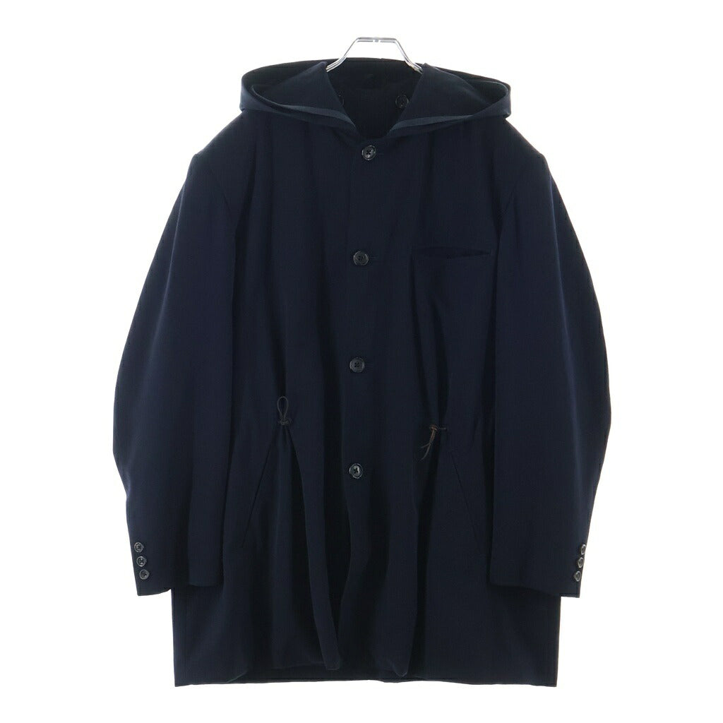 Y's for men(ワイズフォーメン) ウールウール ギャバジン ライナー付き フーディー ジャケット ブラック MV-J17-106