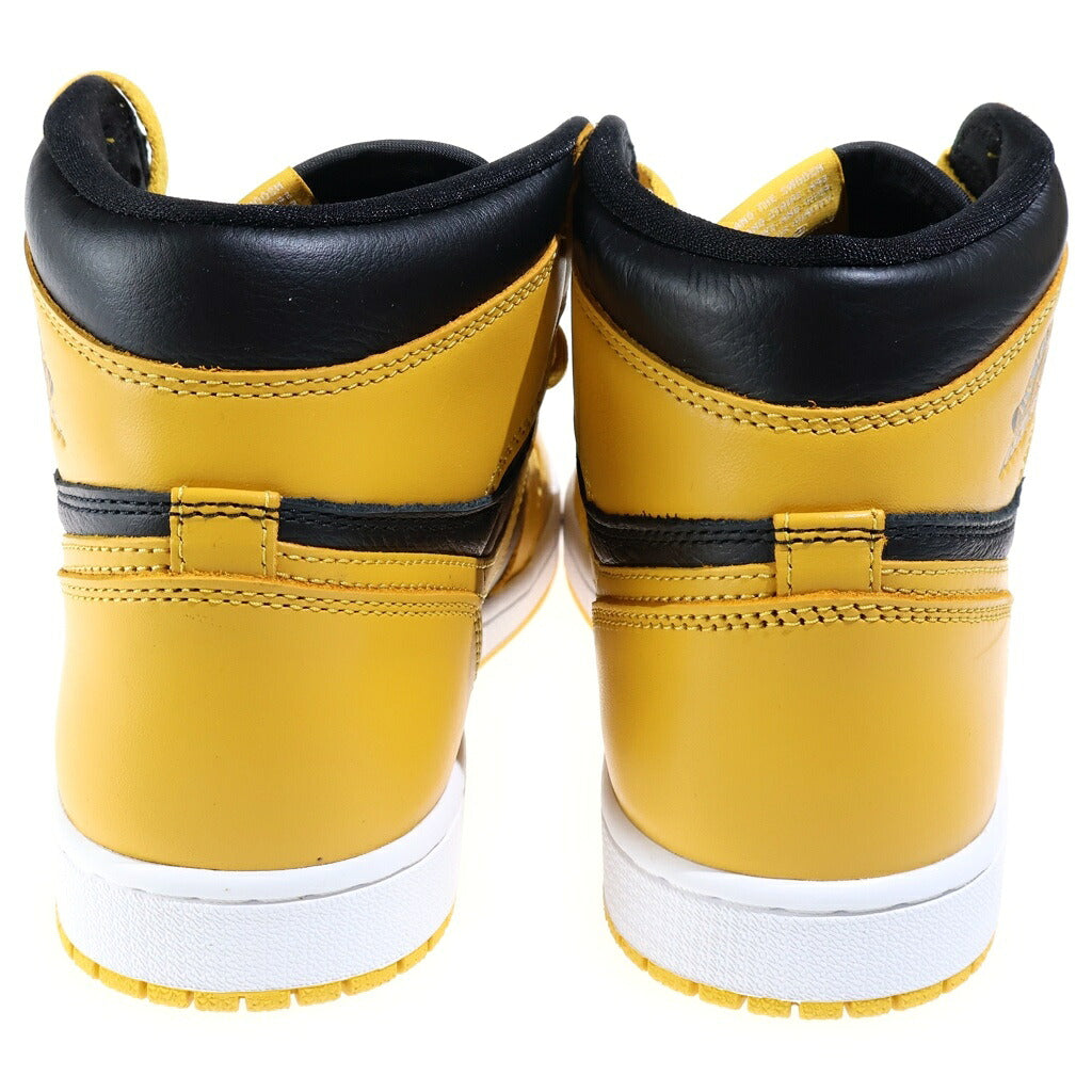 NIKE(ナイキ) AIR JORDAN 1 HIGH OG POLLEN エアジョーダン1 パラン ハイカットスニーカー イエロー/ブラック US9.5/27.5cm 555088-701