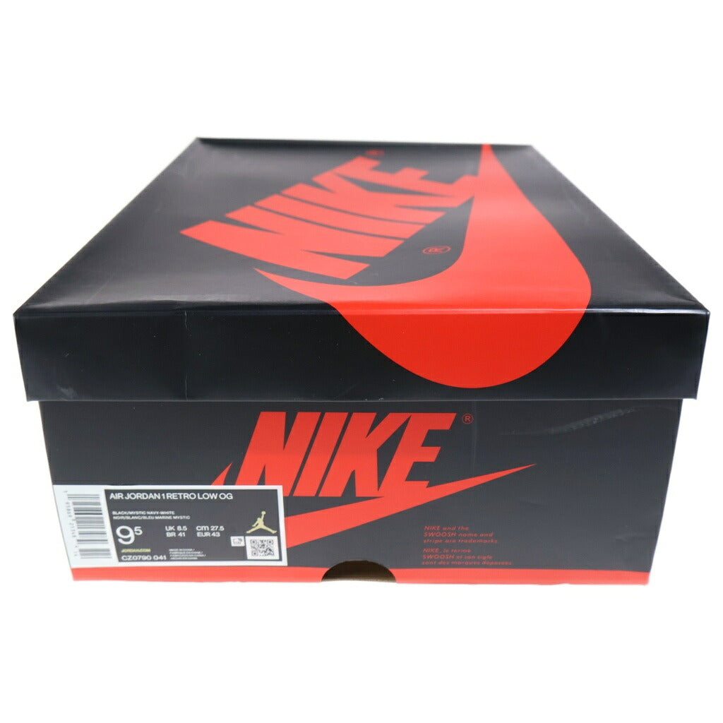 NIKE(ナイキ) AIR JORDAN 1 LOW OG MYSTIC NAVY エアジョーダン1 ミスティックネイビー ローカットスニーカー ブラック/ネイビー US9.5/27.5cm CZ0790-041