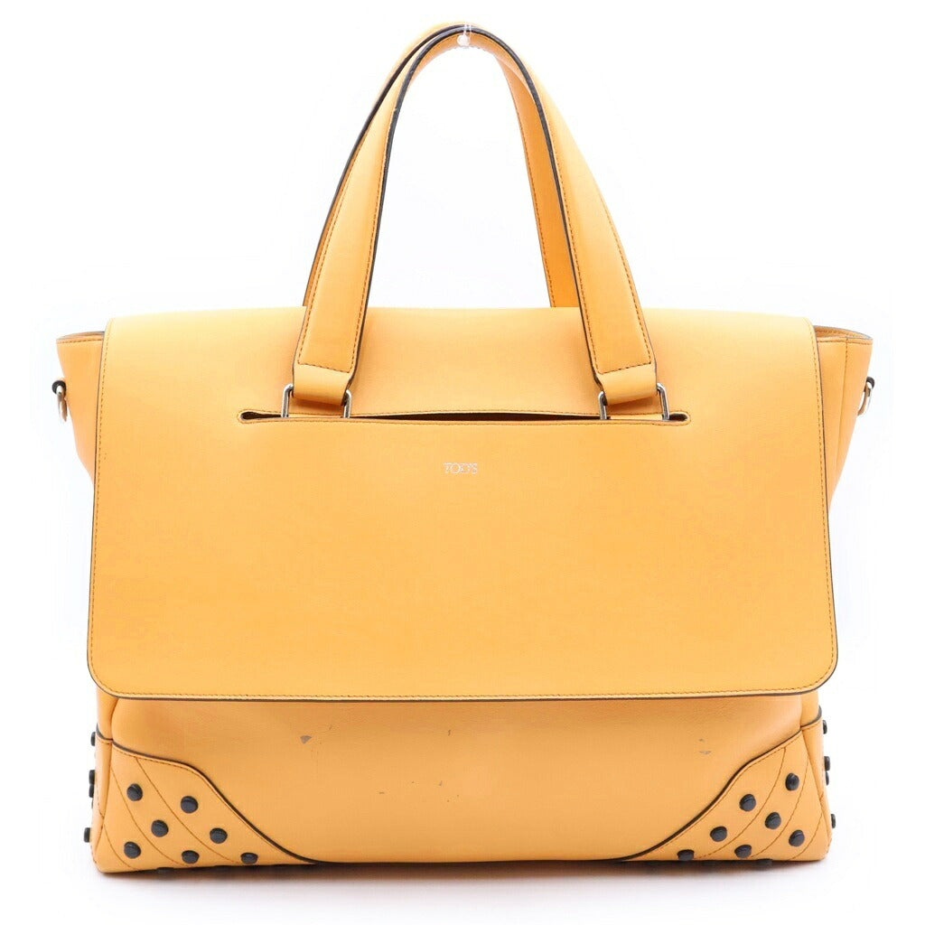 TOD'S(トッズ) スタッズ トートバッグ/ハンドバック ピンク