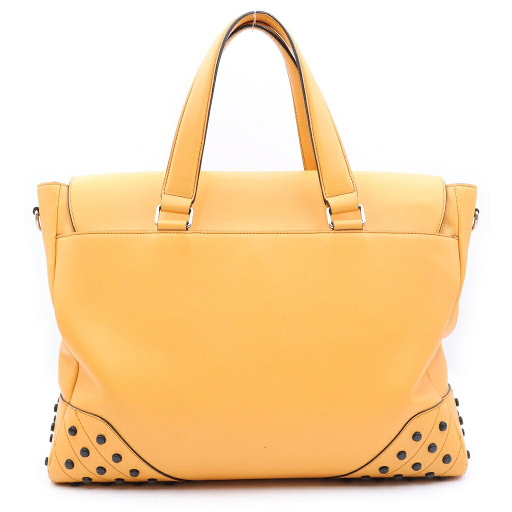 TOD'S(トッズ) スタッズ トートバッグ/ハンドバック ピンク