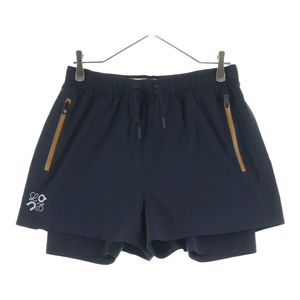 LOEWE(ロエベ) 25SS ×On Performance Shorts in Technical Shell オン パフォーマンスショーツ ナイロンハーフパンツ ブラック H929Y1AX02