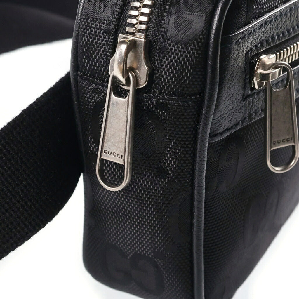GUCCI(グッチ) オフ ザ グリッド GG総柄ベルトボディーバッグ ブラック 631341