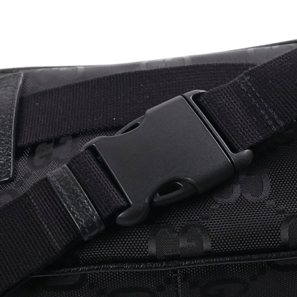 GUCCI(グッチ) オフ ザ グリッド GG総柄ベルトボディーバッグ ブラック 631341