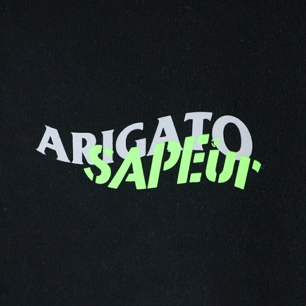 SAPEur(サプール) ×ANTI SOCIAL CLUB アンチソーシャルソーシャルクラブ ロッドマン スウェットプルオーバーパーカー ブラック