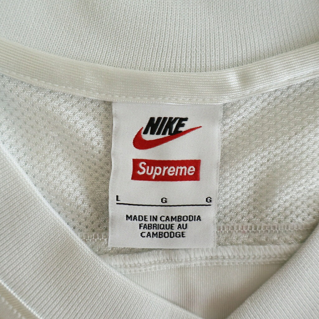 SUPREME(シュプリーム) 26AW ×NIKE Football Jersey ナイキ フットボールジャージー 半袖ゲームシャツ シルバー IO8763-121