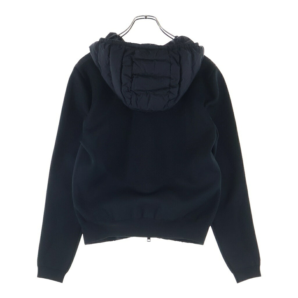 MONCLER(モンクレール) CARDIGAN TRICOT ニット切替 フーディー ダウンジャケット ブラック J10919800009 M1124