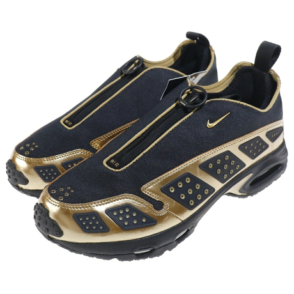 NIKE(ナイキ) WMNS AIR MAX SNDR BLACK AND METALLIC GOLD HJ4130-002 エアマックス サンダー ローカットスニーカー ブラック/ゴールド US11/28cm
