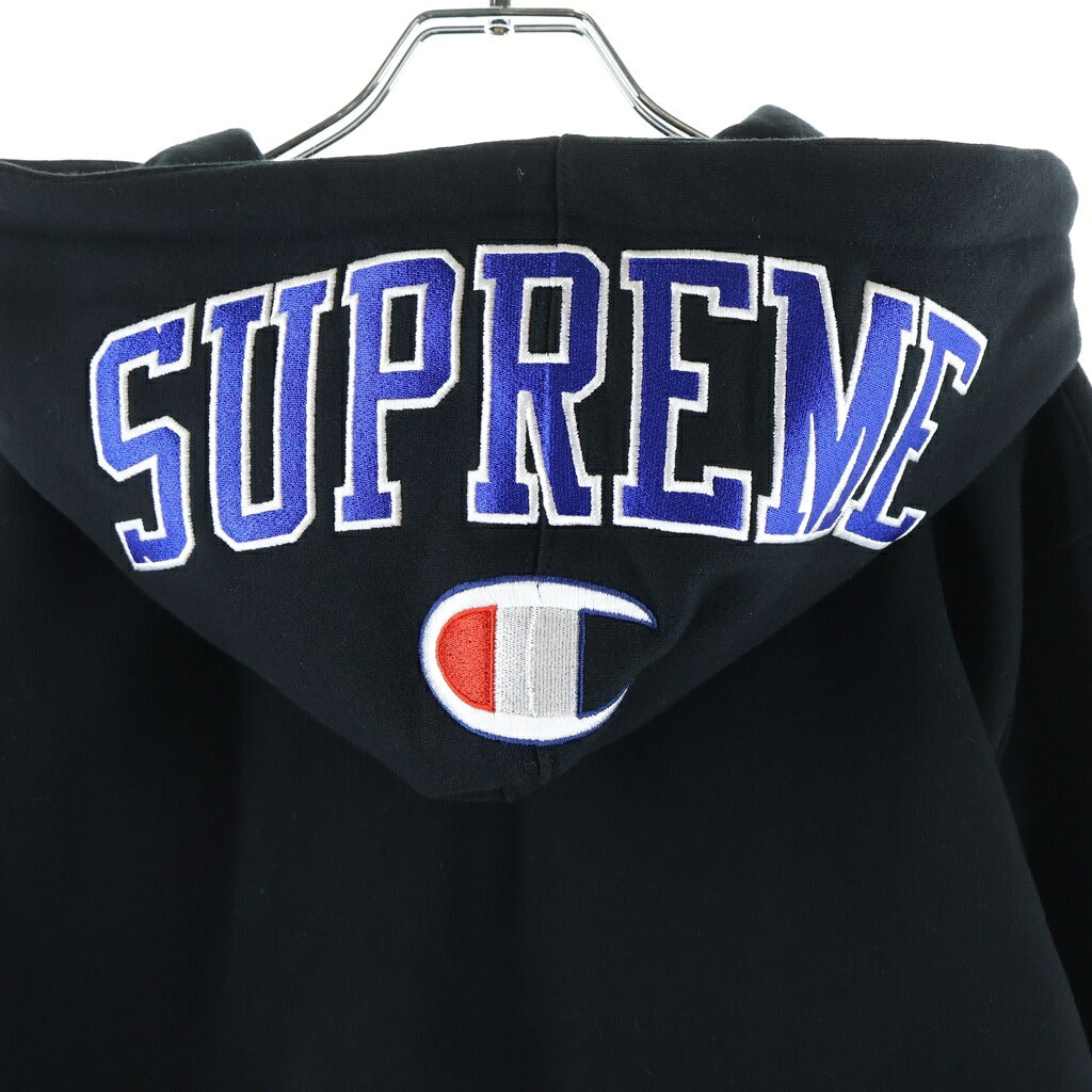 SUPREME(シュプリーム) 17AW ×CHAMPION Arc Logo Zip Up Sweat チャンピオン アークロゴ スウェットジップパーカー ブラック