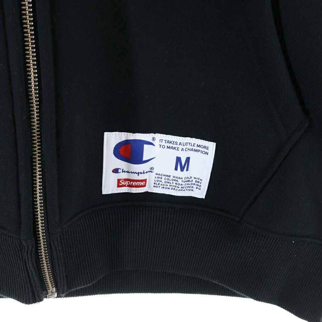SUPREME(シュプリーム) 17AW ×CHAMPION Arc Logo Zip Up Sweat チャンピオン アークロゴ スウェットジップパーカー ブラック