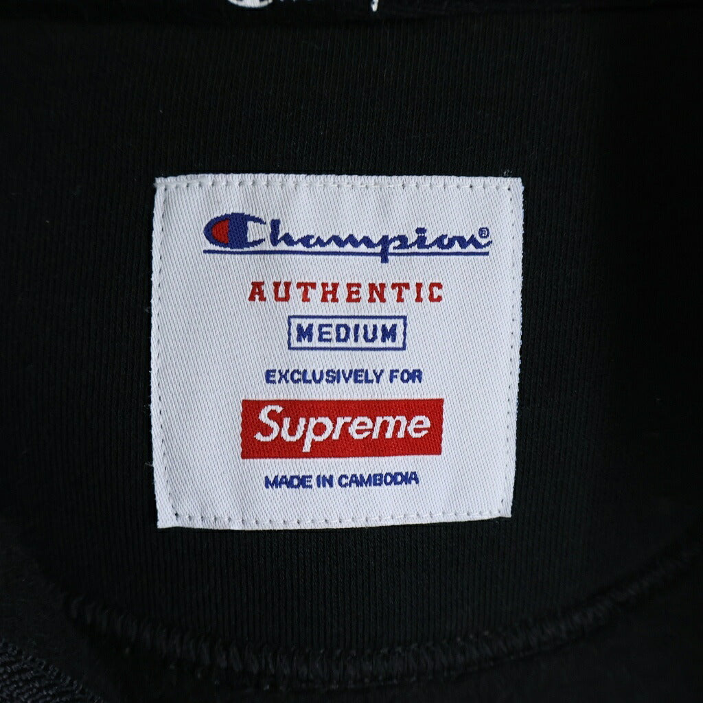 SUPREME(シュプリーム) 17AW ×CHAMPION Arc Logo Zip Up Sweat チャンピオン アークロゴ スウェットジップパーカー ブラック