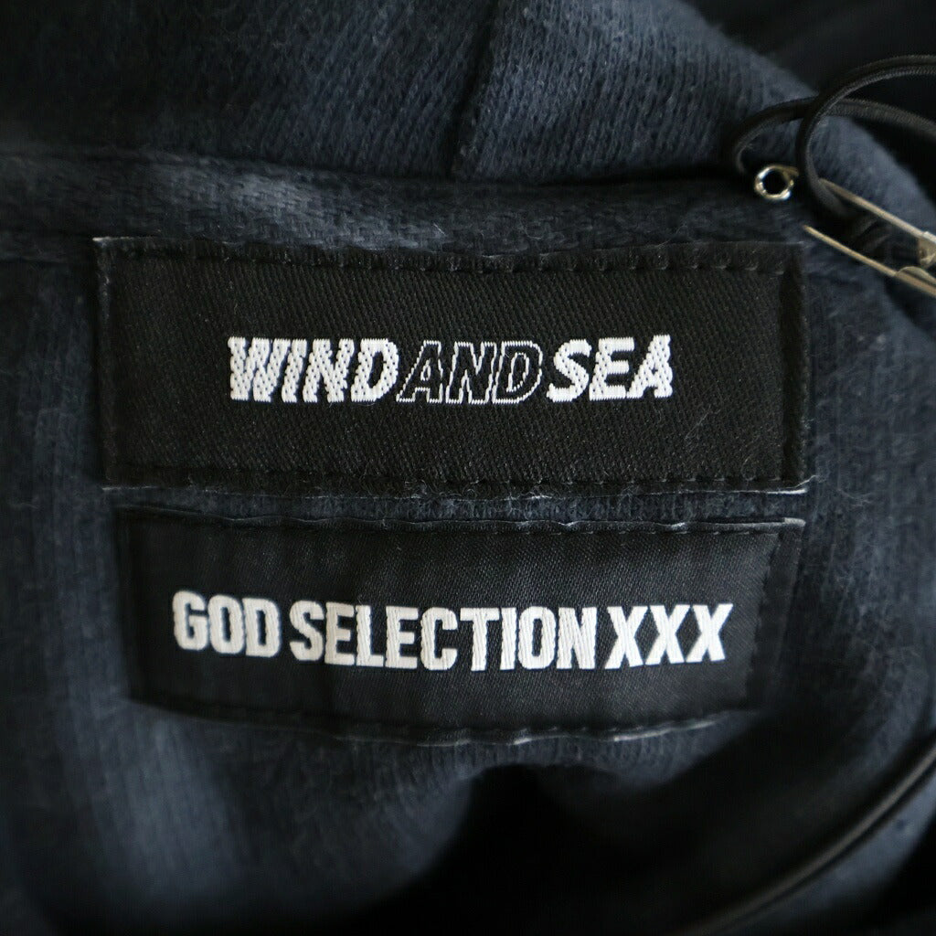 WIND AND SEA(ウィンダンシー) ×GOD SELECTION XXX Black Spider Tie-Dye ゴッドセレクショントリプルエックス タイダイ スウェットプルオーバーパーカー ブラック WDS-XXX-SP-04