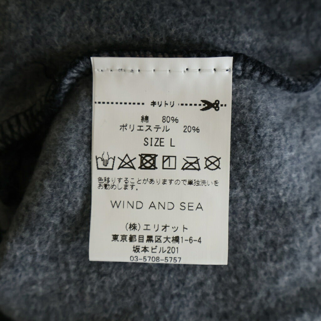 WIND AND SEA(ウィンダンシー) ×GOD SELECTION XXX Black Spider Tie-Dye ゴッドセレクショントリプルエックス タイダイ スウェットプルオーバーパーカー ブラック WDS-XXX-SP-04