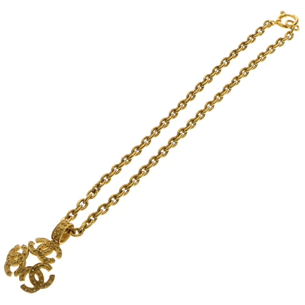 CHANEL(シャネル) トリプルココ ネックレス ゴールド GP 94A チェーン ペンダント ヴィンテージ アクセサリー