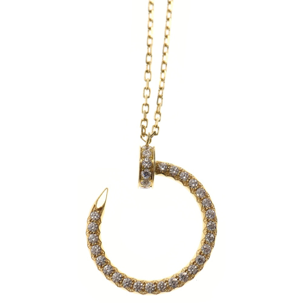 Cartier(カルティエ) ジュスト アン クル ダイヤモンド ネックレス Au750 YG イエローゴールド チェーン ペンダント