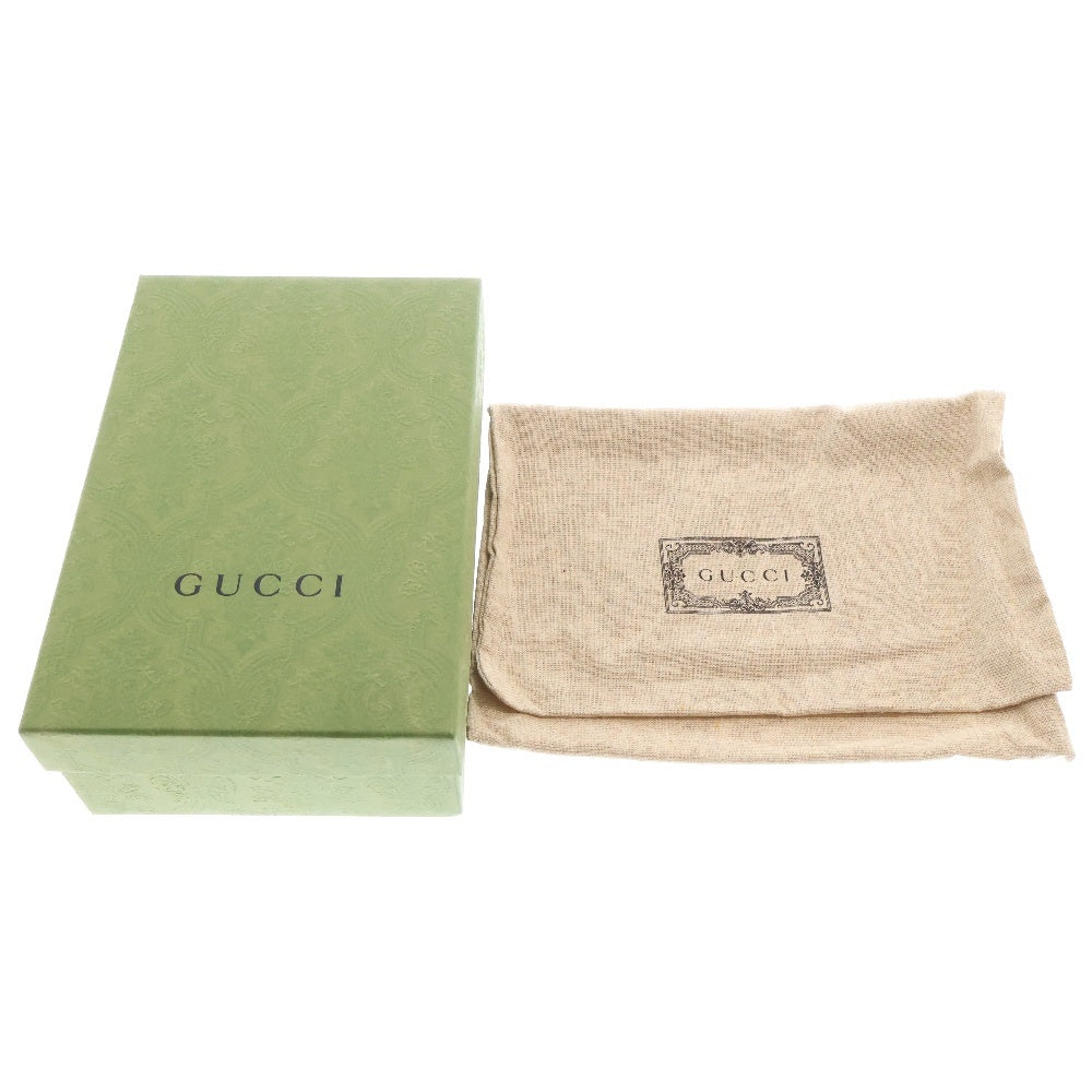 GUCCI(グッチ) GG 二つ折り長財布 ロングウォレット ブラック×ホワイト レザー 676151