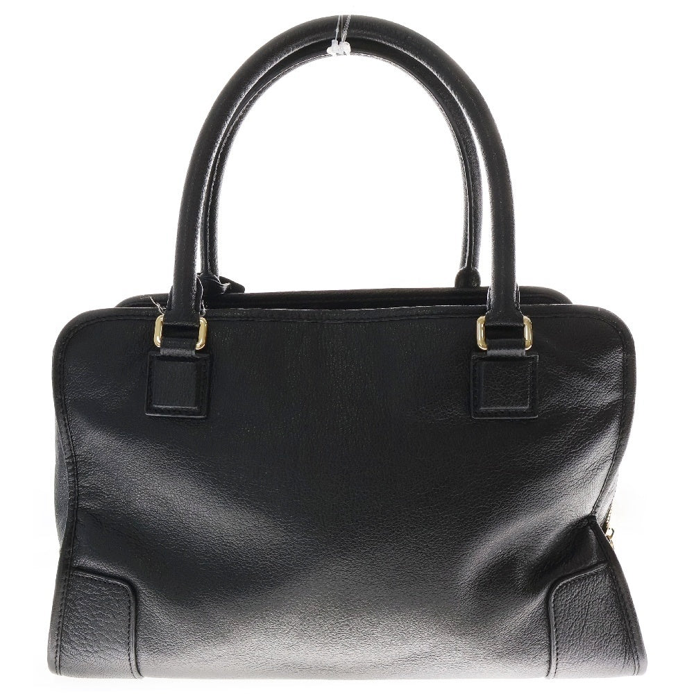 LOEWE(ロエベ) アマソナ35 ハンドバッグ ブラック レザー ゴールド金具 ボストンバッグ